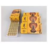 Browning 45acp Brass FMJFN, 185 GR 50 rnds/box 4 b
