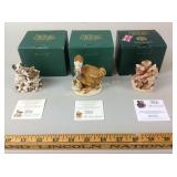 Harmony Kingdom figures (x3)