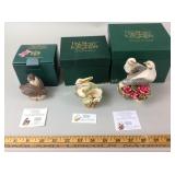 Harmony Kingdom figures (x3)