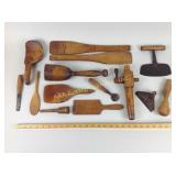 Wooden stompers, paddles, mashers, and more