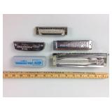 4 Harmonicas Incl. Hohner 64 chromonica