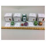 5 Midwest of Cannon Falls Porcelain Boxes Fruit &