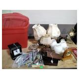 Lamps, lampshades, clocks, metal relax sign, tin,