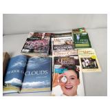 Quilting magazines, golfing books, patterns