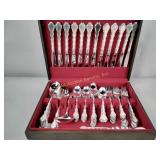 Silverware in anti tarnish case, appears to be a