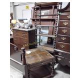 Book shelf 28x 12 x 78 and end table, scratches