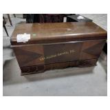 C-r cedar hope chest,  48 x 19 x 24, scratches
