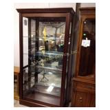 Curio cabinet with glass shelves, 43 x 17 x 82,