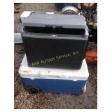 Coolers including Coleman electric cooler