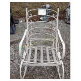 Metal patio rocker