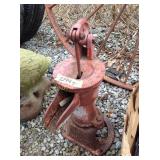 Antique cast iron water pump