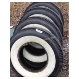BF Goodrich silvertown white wall tires 4 ply