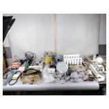 Tubing, painters tape, bird feeder, miscellaneous