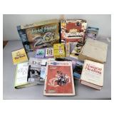 Games and books, variety,trivia, dominoes, pick