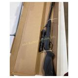 Black Gamo pellet rifle with scope 16 caliber