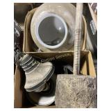 Light fixtures, glass, metal, miscellaneous item