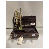 Cornet, gold color in case, Yamaha
