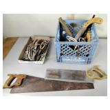 Tools, salt, blades, file, pliers, wrench