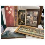 Framed art various sizes, medium add motif, last