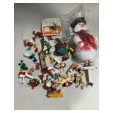 Christmas ornaments variety, wooden, bird,