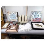 Home decor, metal flowers metal magazine storage,