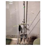 Golf bag carrier cart with attached seat, worlds