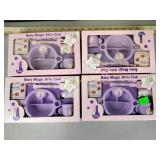 Baby Magic Attic Club food sets (4), new in box