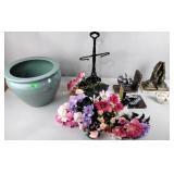 Praying hands bookends, ship bookends, bird tape