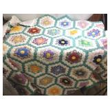 Flower patterned hand stitched vintage