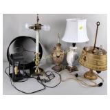 Table lamps, vintage circa 1950