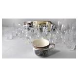 Adams English Ironstone mugs, glassware, vintage