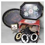 Picture frames, metal trays