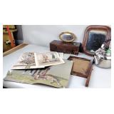 tea kettle, mirror, art