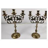 Brass candlesticks