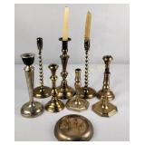 Candlesticks including brass