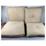 Cushions with matching pillows Yellow,