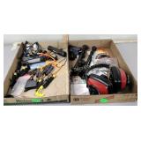 Safety glasses, safety direct headphones,