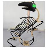 Wrought iron dinosaur,  new with tags