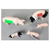 Schleich animals including pigs