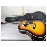 Guitar, acoustic, Indiana scout with case, neck