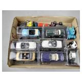 Toy and display cars, various styles such as