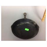 Number five skillet 8 1/2 inches, (rusty)