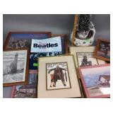 The complete Beatles chronicle book, framed art