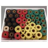 Forty-two spools of approx 20 gauge  string in