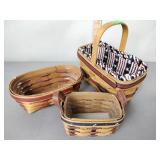 (3) Longaberger baskets