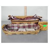 (3) Longaberger baskets