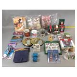 Easter items including candy mold, paper mache