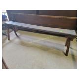 Bench 45 x 10 x 12. Wood, primitive