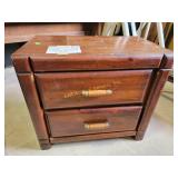 Stand with drawers 26 x 17 x 23. Water stains,
