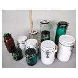 Bale-top storage jars and misc storage jars